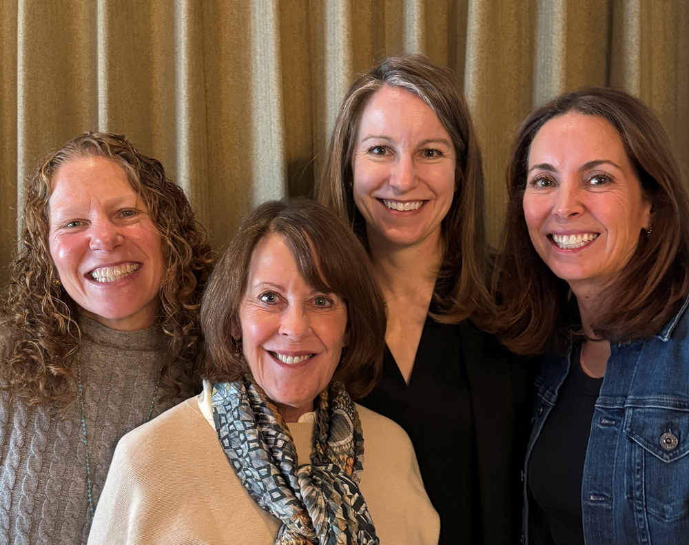 Impact Grants Leadership Team at the 2026 Kick-off on January 20th: Leslie Mook VP Grants, Laura Lefkowits Vice Chair, Leslie Boyle 2025 Chair, Amy Everard 2026 Chair