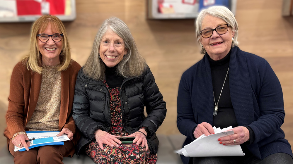 Impact Grants Leadership Team at the 2026 Kick-off on January 20th: Leslie Mook VP Grants, Laura Lefkowits Vice Chair, Leslie Boyle 2025 Chair, Amy Everard 2026 Chair